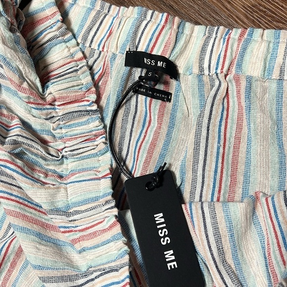 Miss Me off the shoulder striped top - Picture 4 of 4